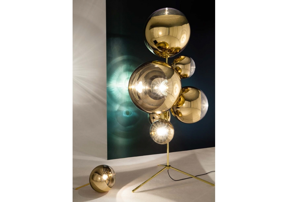 Mirror Ball Stand Chandelier Designed By Tom Dixon Orange Skin Mirror Ball Stand Chandelier