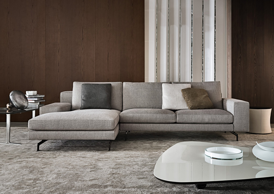 Sherman Sofa Designed By Rodolfo Dordoni Minotti Orange Skin Sherman Sofa