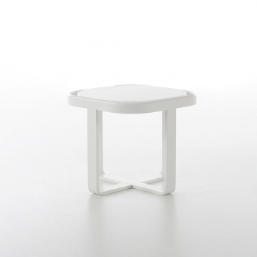 Mesa Baja Circular Flat Side Table