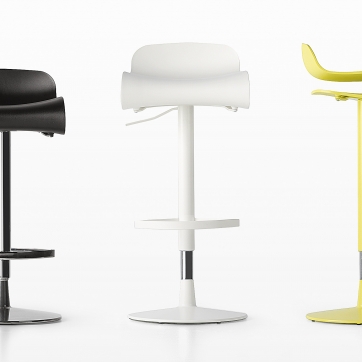 psychologie Eigen band BCN Stool with height adjustent | Designed by Harry and Camilia, Kristalia,  Orange Skin