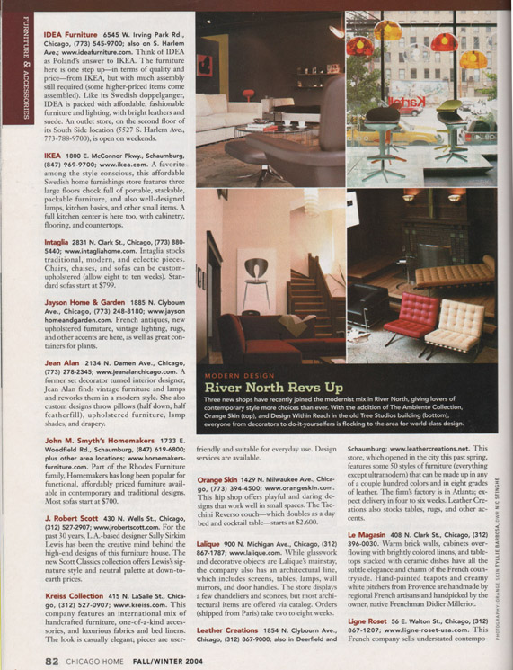 FALL 2004  CHICAGO HOME MAGAZINE